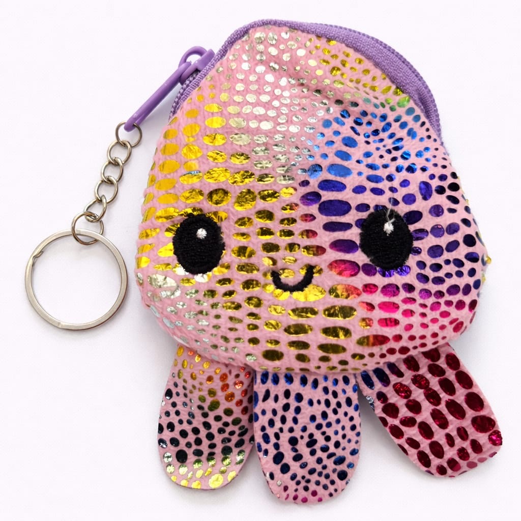 Monederos/Llaveros de pulpo reversibles