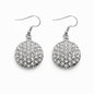 Aretes con cristales transparente