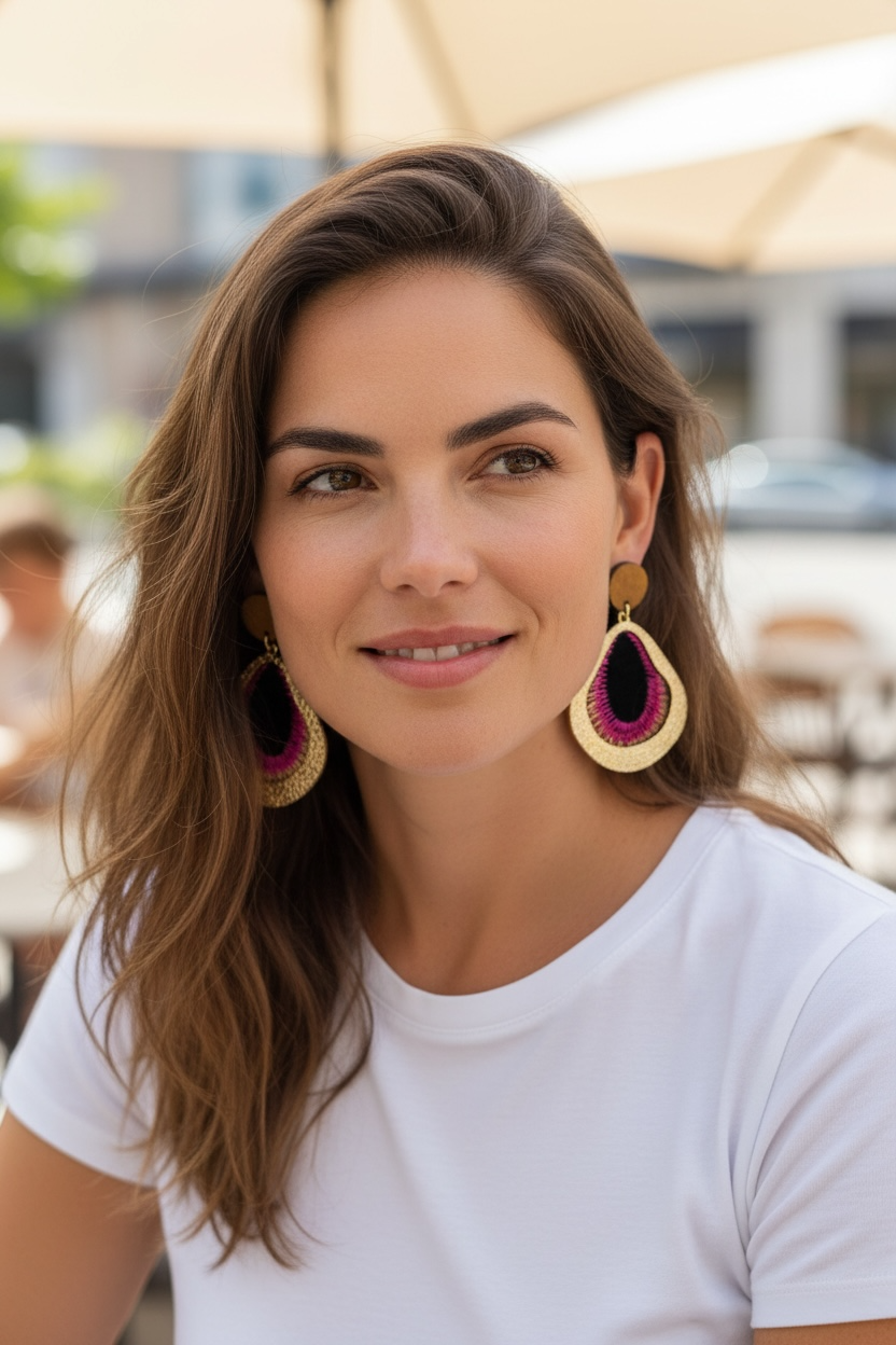 Pendientes Noche Fuscia ✨
