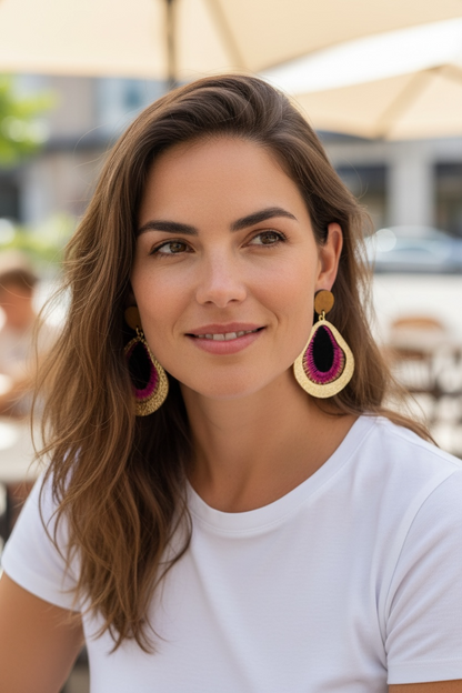 Pendientes Noche Fuscia ✨