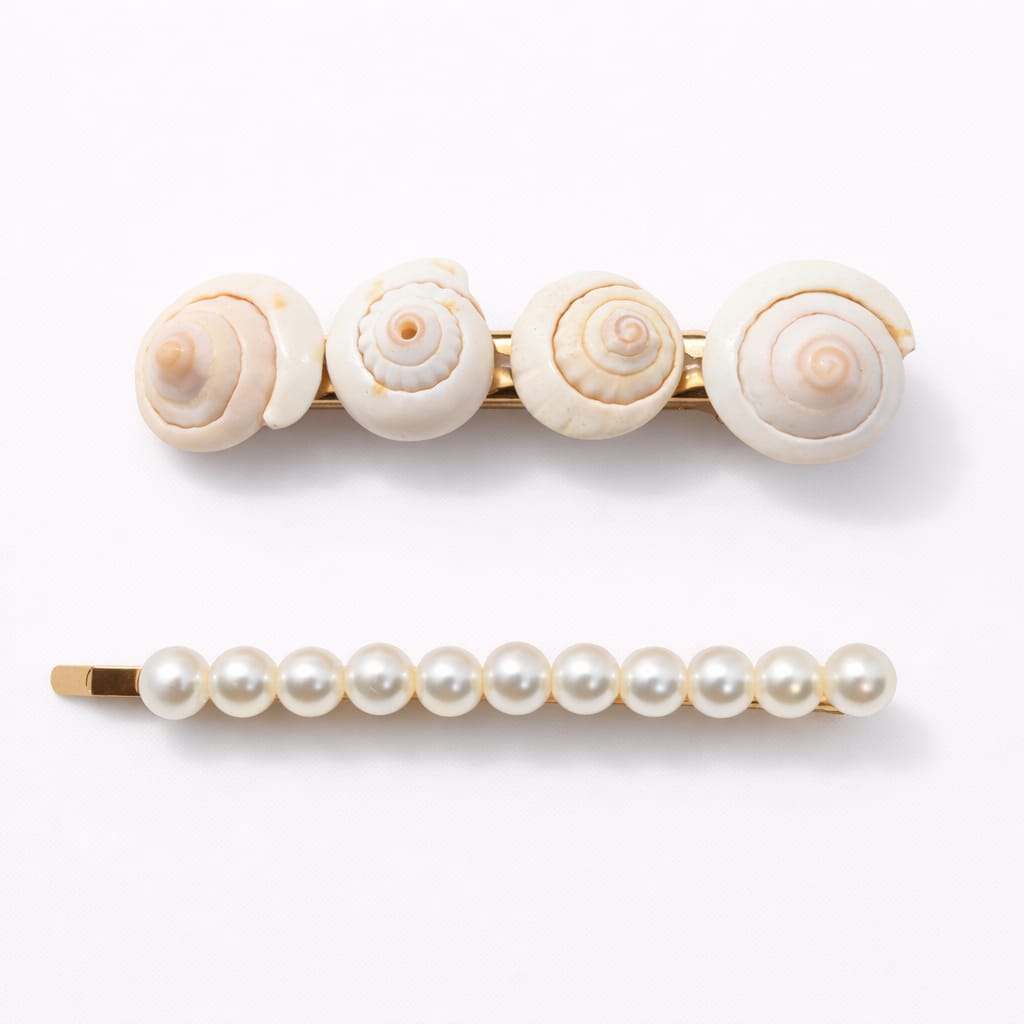 Set de Pinzas Marina Perla 🐚✨