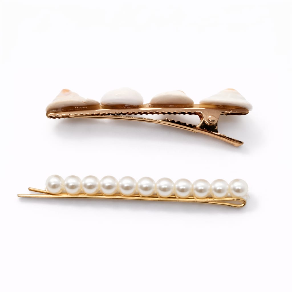 Set de Pinzas Marina Perla 🐚✨