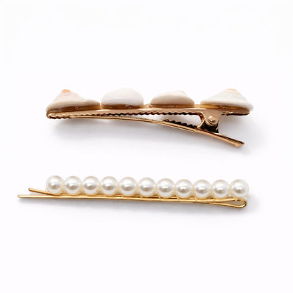 Set de Pinzas Marina Perla 🐚✨