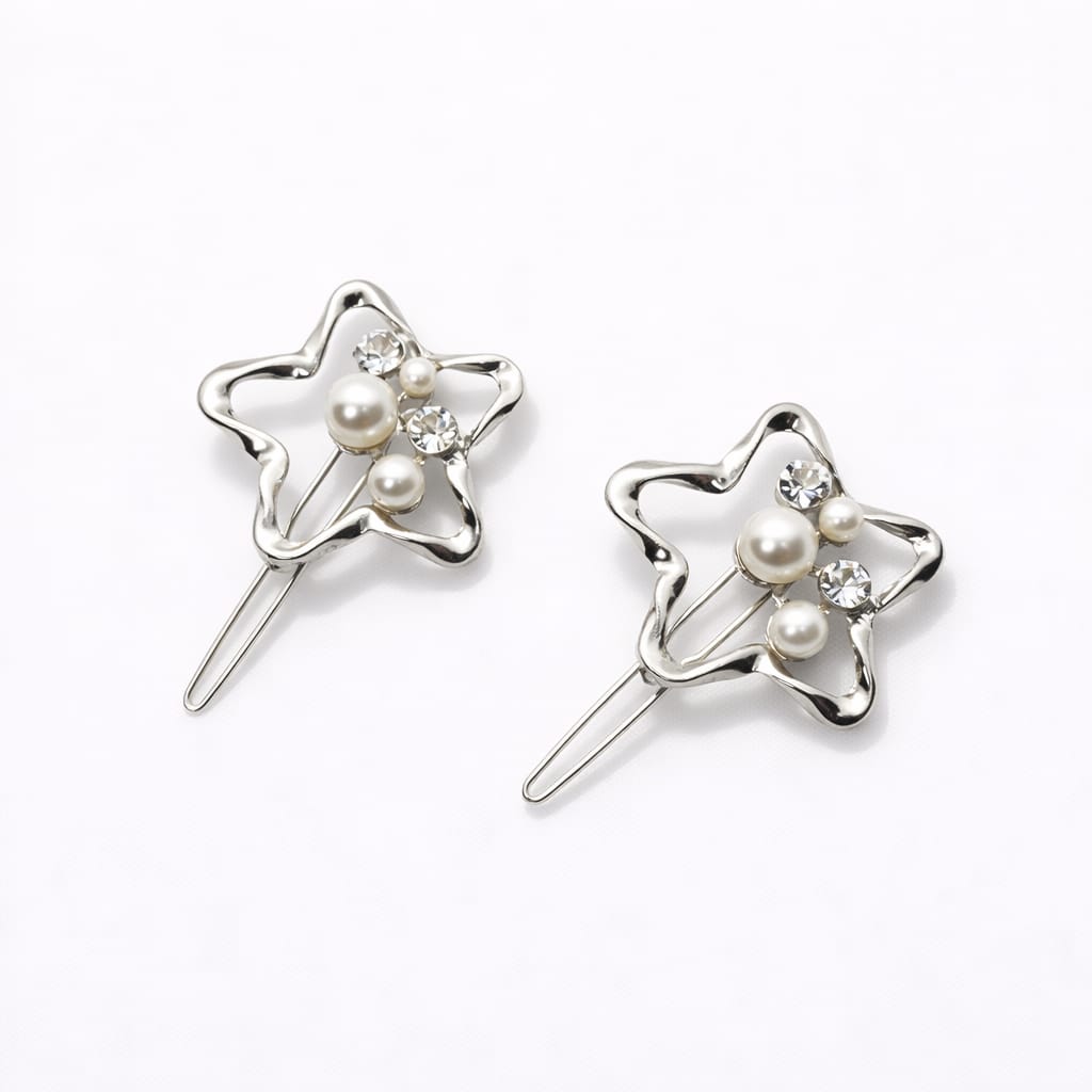 Set Pinzas ✨Estrellas Perla Shine✨