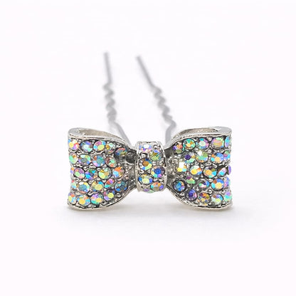 Horquilla con lazo de cristales - Elegantes 