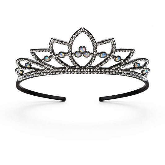 Tiara Floral en Tela – Estilo Loto