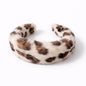 Diadema ancha con estampado de leopardo