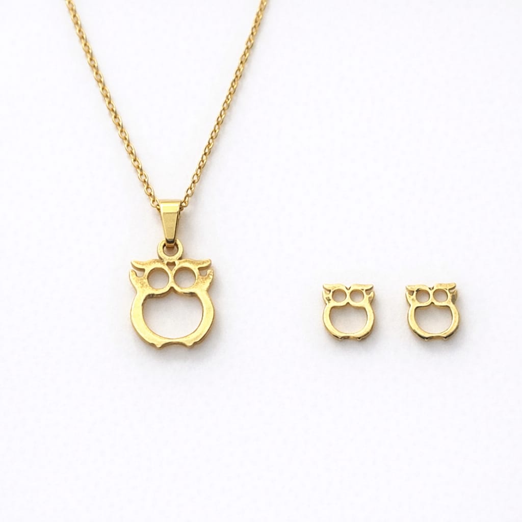 Set de prenda con diseño de búho