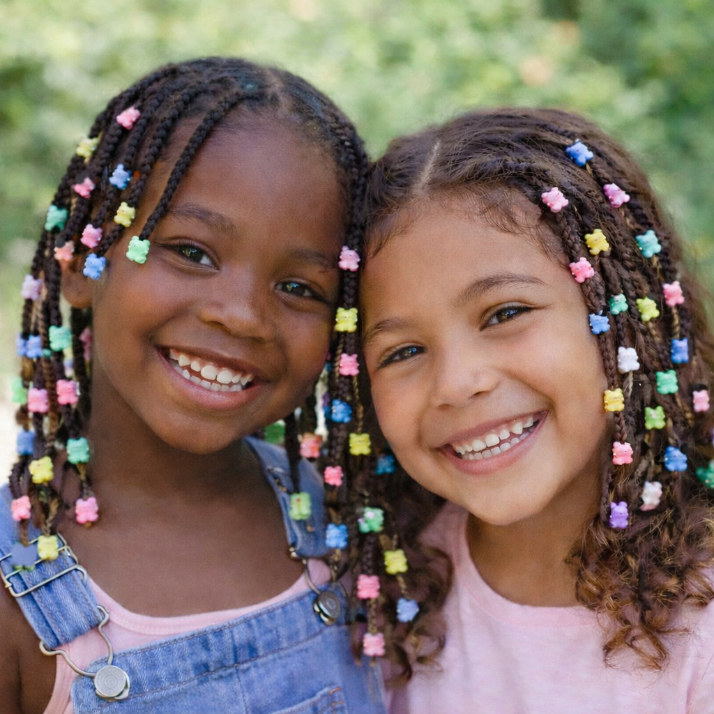 FANCY HAIR BEADS – Cuentas Decorativas ositos para el Cabello