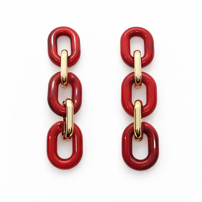 Pendientes Colgantes de Eslabones
