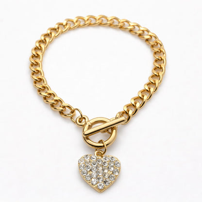 Pulsera Guess In My Heart T-Bar Blk