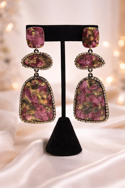 Pendientes Brillo Rosé Imperial