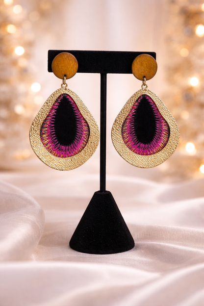 Pendientes Noche Fuscia ✨