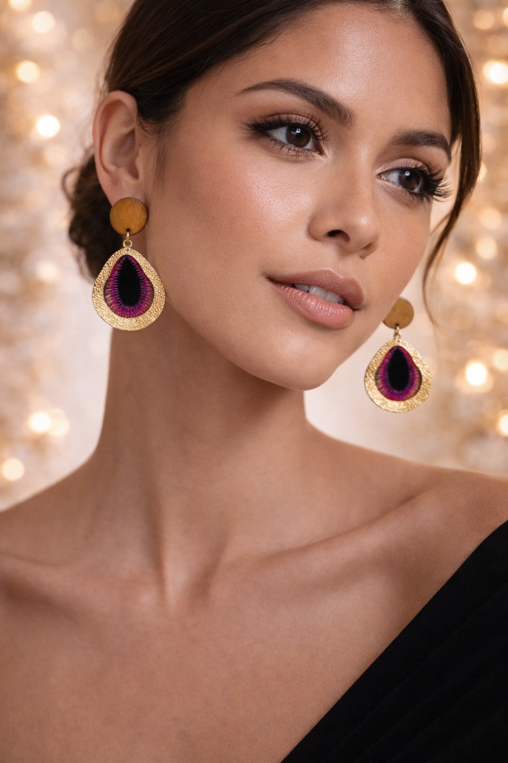 Pendientes Noche Fuscia ✨