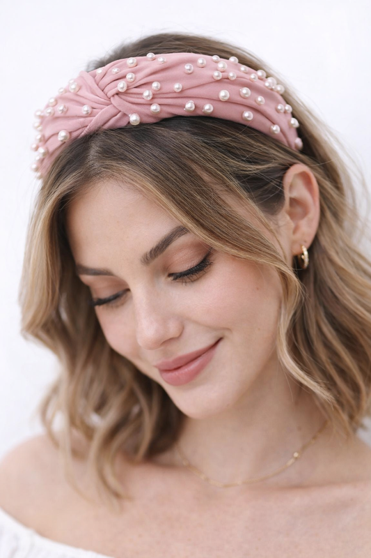 Diadema Perlas Rosé✨