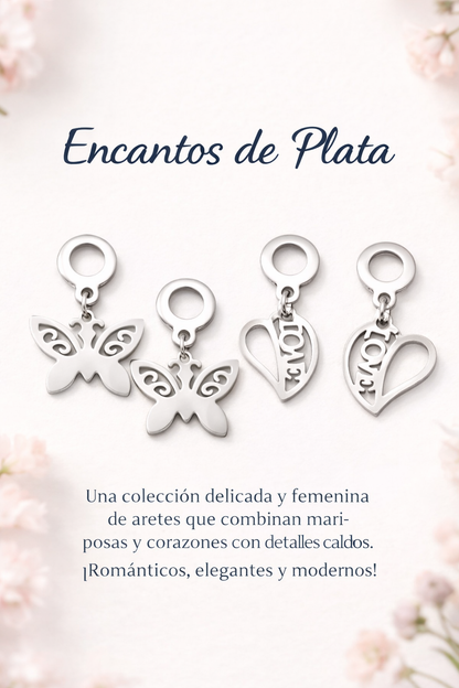 Pendientes Encantos de Plata✨