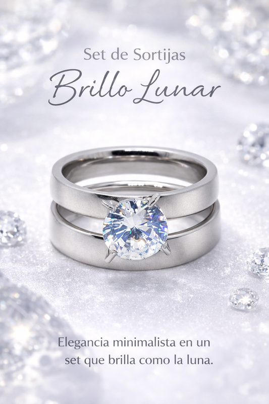 Set de Sortijas Brillo Lunar✨