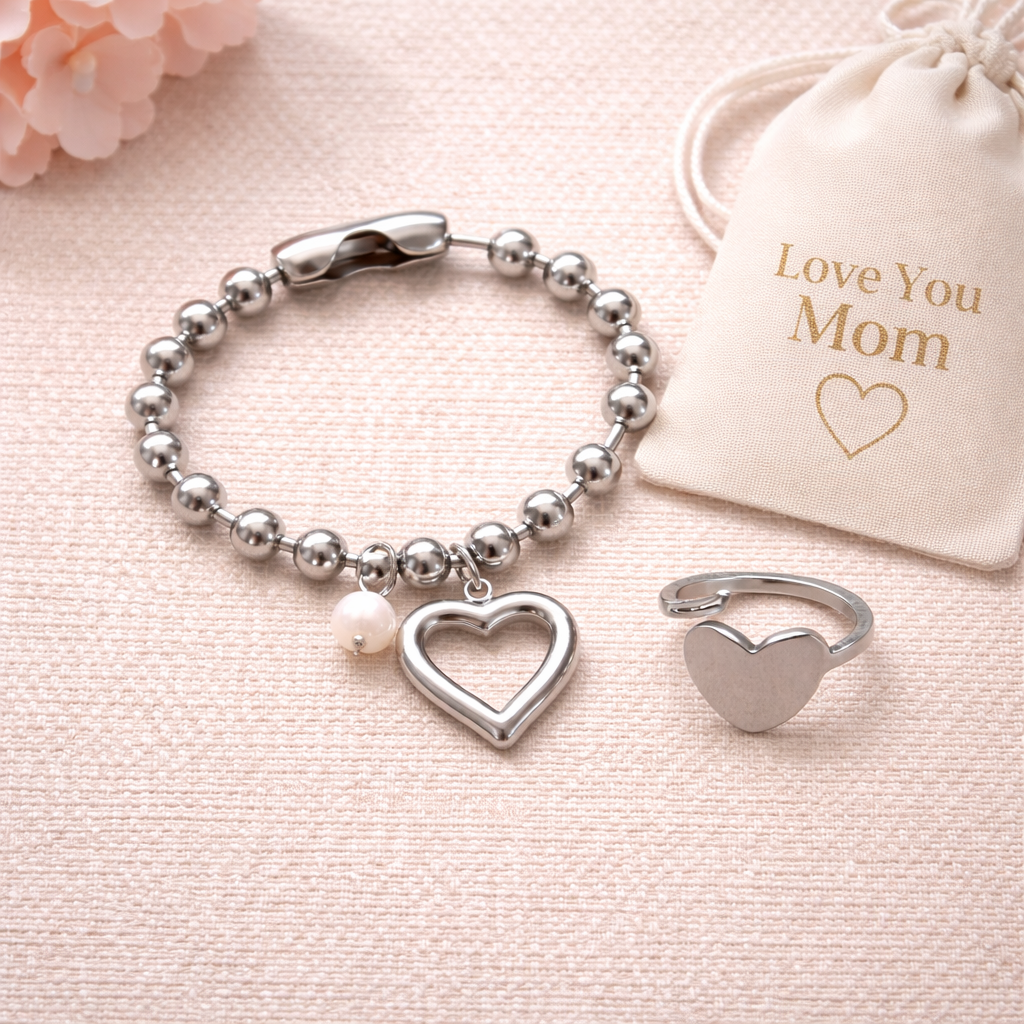 Set Corazón Infinito Plata 💗