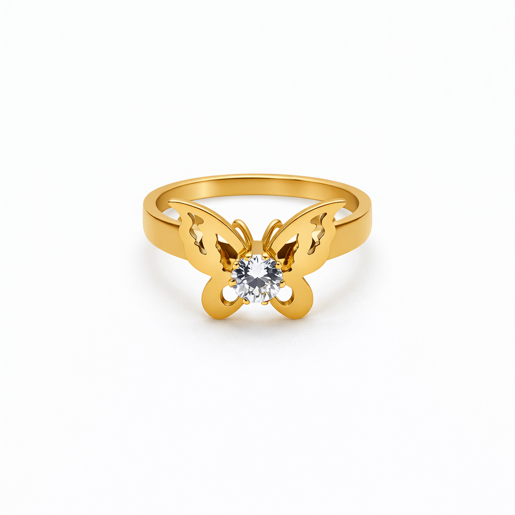 Sortija Mariposa Celestial✨ – Acero Inoxidable