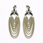 Esmeralda Bohemia✨ Aretes en Cadena color Verde y oro